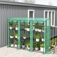 Outsunny 46 x 215cm Nine-Shelf Greenhouse - Green