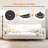 HOMCOM 48" Foldable Mini Fitness Trampoline, with Adjustable Foam Handle, Orange