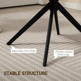 HOMCOM 360 Degree Swivel Accent Chair, Teddy Fleece Fabric Armchair, Upholstered Tufted Vanity Chair with Steel Legs for Living Room, Bedroom, Home Office, White