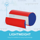 HOMCOM 5 Piece Soft Safe Foam Playset, Climb and Crawl Activity Toy for Toddlers, Yellow