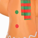 HOMCOM 8ft Christmas Inflatable Gingerbread Man, Lighted Blow Up Yard Decor Indoor Outdoor Garden Lawn Party Prop