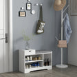 HOMCOM Multi-Compartment Shoe Bench, with Seat - White
