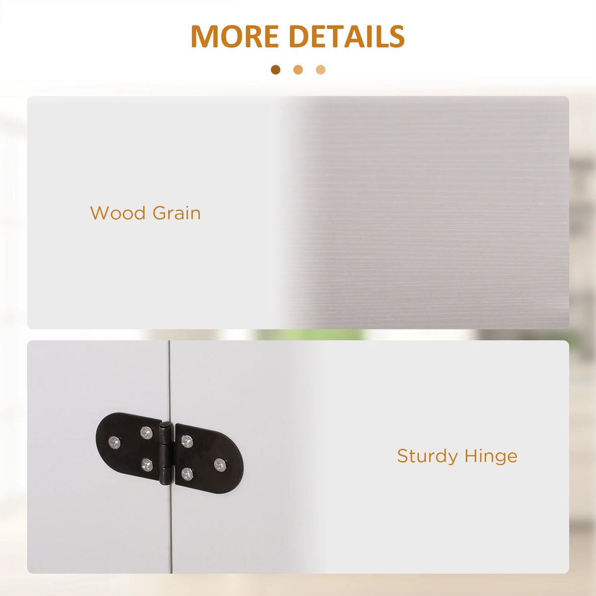 HOMCOM Four-Person Drop Leaf Dining Table - White