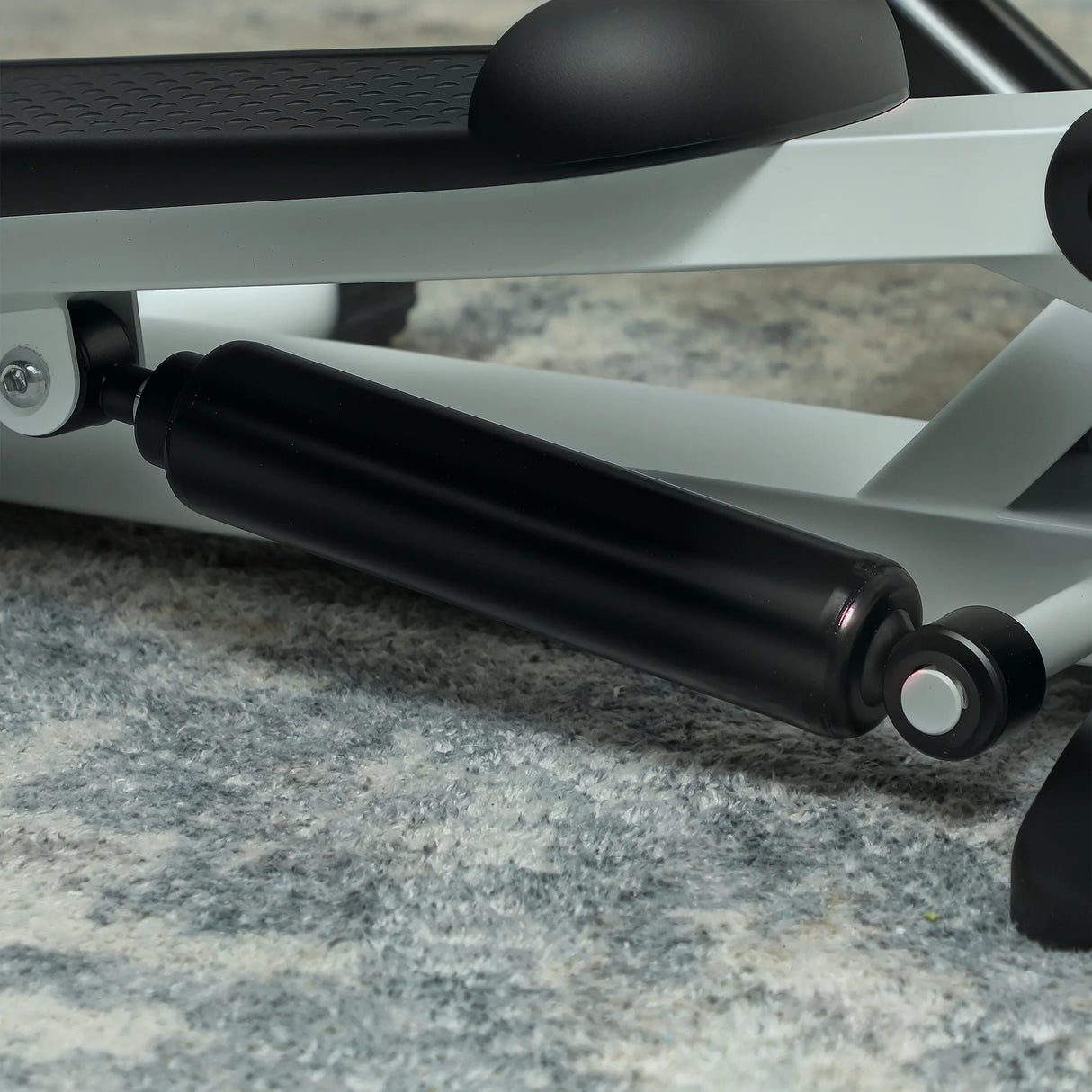 SPORTNOW Mini Stepper Machine, with LCD Monitor, Non-Slip Pedals, White