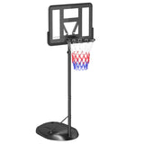 SPORTNOW Height Adjustable Basketball System, Freestanding Basketball Hoop and Stand w/ Wheels, 167-228cm