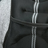 HOMCOM 10KG Weighted Vest, Running Weight Vest with Adjustable Strap, Convenient Pocket and Reflective Strips for Men and Women