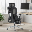 HOMCOM Ergonomic Office Chair, High Back Mesh Desk Chair, Black