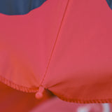 Outsunny Kids Folding Picnic Table Chair Set w/ Parasol, Red