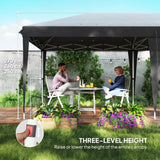 Outsunny 6 x 3 m Pop-Up Steel Frame Gazebo Grey