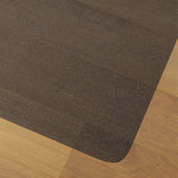 HOMCOM Chair Mat for Hard Floors, 90 x 120 cm Non-Slip Floor Mats for Wood/Tile Protection, Office & Home, Black