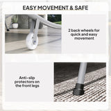 Outsunny Double Outdoor Bed, with Canopy - Light Grey