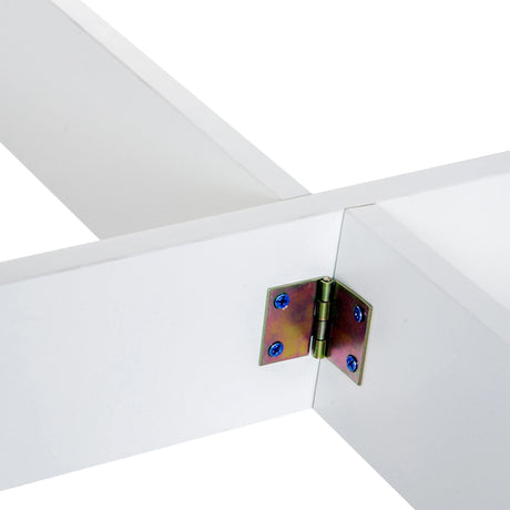 HOMCOM Wooden Folding Dining Table Writing Computer Desk PC Workstation Space Saving Home Office Oak & White