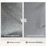 Outsunny Rattan Garden Chairs Set of 2, Outdoor Rattan Chairs with Cushions, Armrests and High Back, PE Wicker Garden Armchair with Steel Frame for Balcony, Porch, Dark Grey