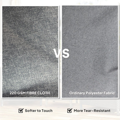 Outsunny Rattan Garden Chairs Set of 2, Outdoor Rattan Chairs with Cushions, Armrests and High Back, PE Wicker Garden Armchair with Steel Frame for Balcony, Porch, Dark Grey