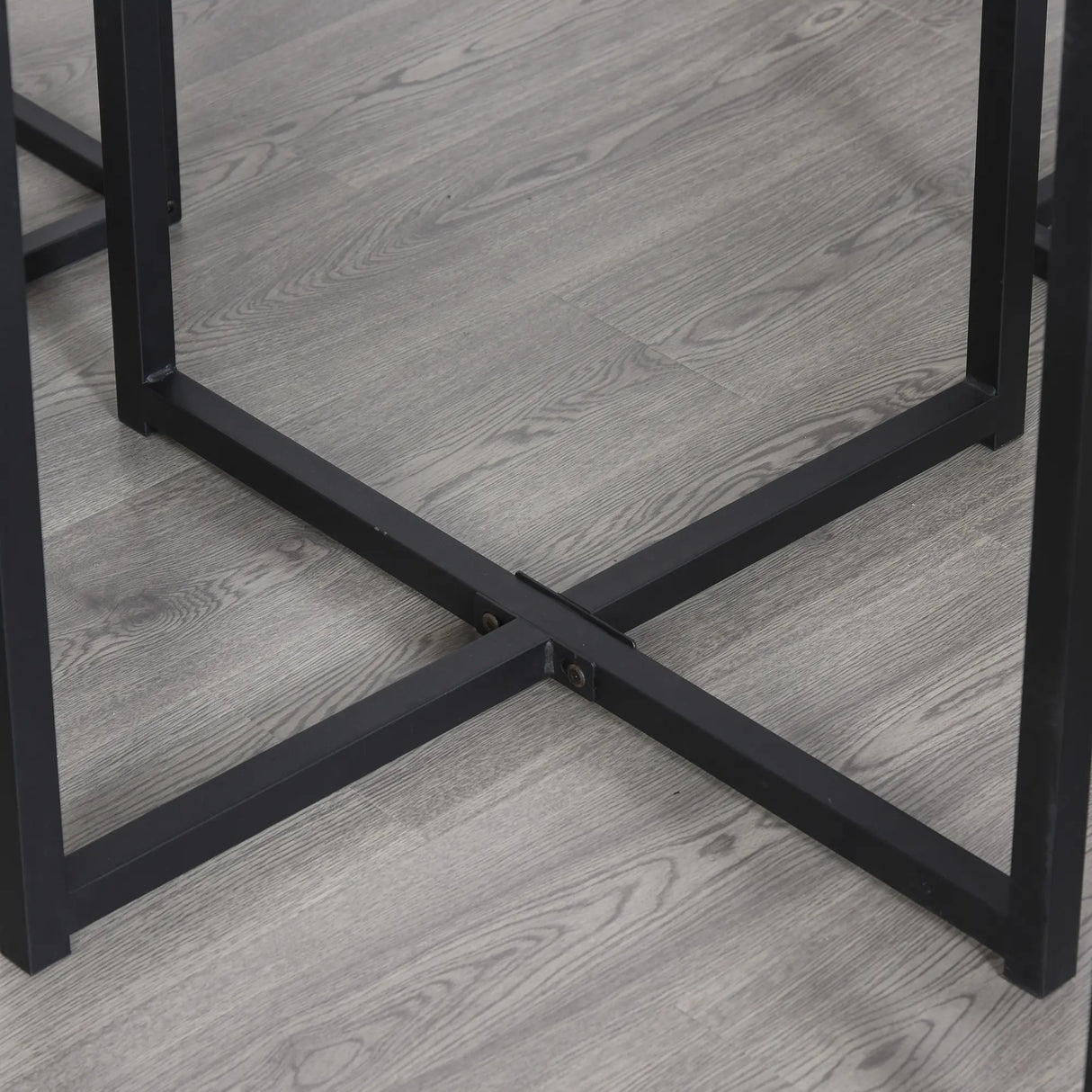 HOMCOM 5 Piece Dining Table and Chairs Set 4, Industrial Space Saving Table and Chairs with Metal Frame, Square Kitchen Table and Stools for Dining Room, Brown