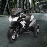 HOMCOM Kids Electric Motorcycle Ride-On Toy, with Three Wheels, Music, Horn, Lights