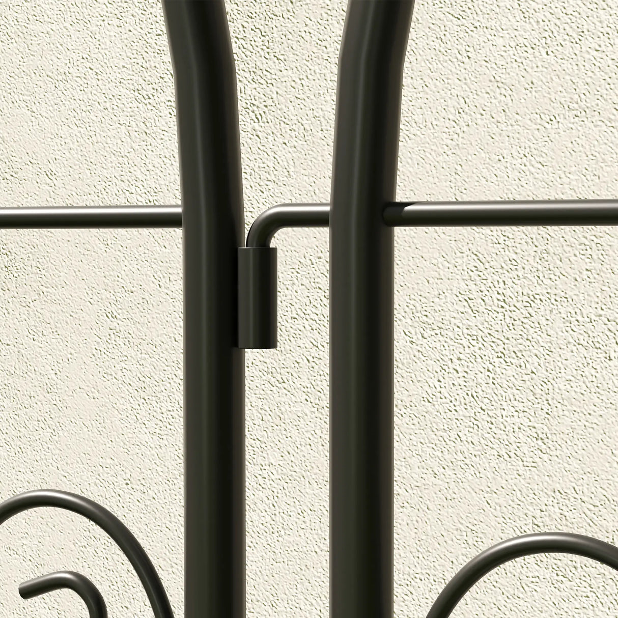 Outsunny Set of 2 Garden Trellis, Metal Fence Panels for Climbing Outdoor Plants, Flowers, 180 x 50cm