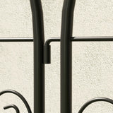 Outsunny Set of 2 Garden Trellis, Metal Fence Panels for Climbing Outdoor Plants, Flowers, 180 x 50cm