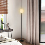 HOMCOM Flower Floor Lamp for Living Room, 3D Printed Modern Standing Lamp with Rose Shade, 3 Colour Temperature & Foot Switch, Minimalist Tall Pole Lampshade for Bedroom, Office, White