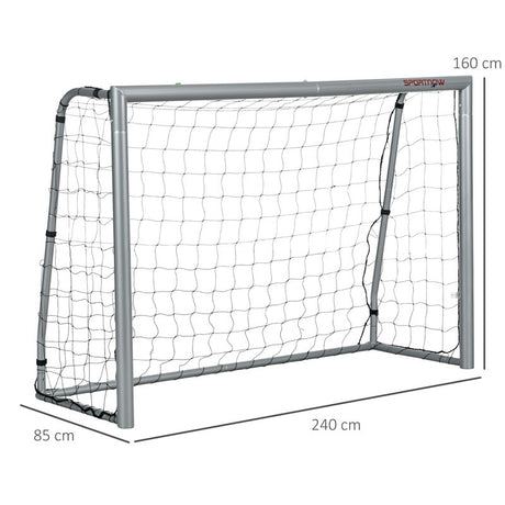 SPORTNOW 8ft x 5ft Football Goal, Football Net for Garden with Ground Stakes, Quick and Simple Set Up