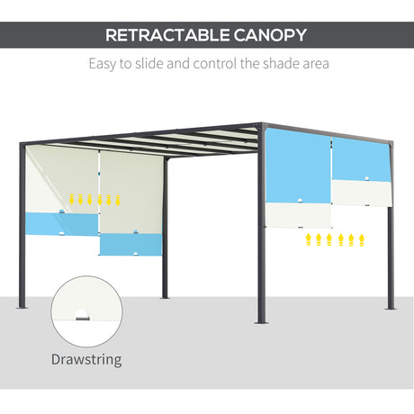 Outsunny 3 x 4m Outdoor Garden Pergola - Cream White
