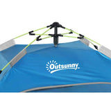 Outsunny Beach Tent for 1-2 Person Pop-up Design with 2 Mesh Windows & 2 Doors Sky Blue