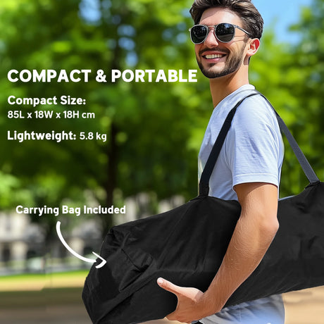 Outsunny Hammock Camping Chair Set of 2, Adjustable Back Swinging Camping Chair Portable Swinging Chair with Cup Holder, Headrest, Padded Seat and Carry Bag for Travel Fishing Hiking, Blue