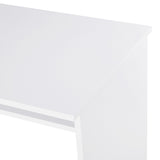 HOMCOM Modern Computer Desk, Home Office Table, Small Writing Desk with Storage Shelf, 90 x 50cm, White Wood Grain