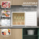HOMCOM 35L Mini Freezer, -24C to -14C Temperature - White