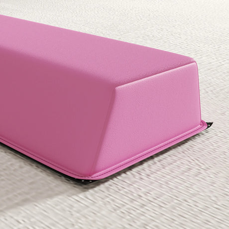 SPORTNOW 7.7ft Folding Gymnastics Beam, Floor Balance Beam for Kids with Anti-Slip Base, Gymnastics Equipment for Home, Pink