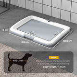 PawHut Dog Toilet Tray for Training Dogs, Dog Litter Tray for Indoor, Outdoor, 63 x 49 x 6cm