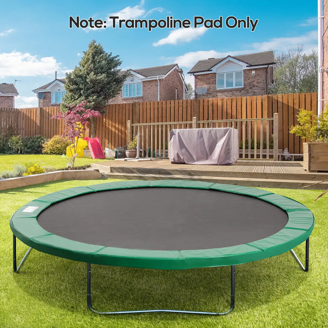 HOMCOM 12FT Replacement Trampoline Pad Thick Foam Safety 366cm Spring Cover Bounce Padding - Green