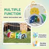 AIYAPLAY Kids Play Tunnel for 3-6 Years Crawl and Climb, Lion Design, Indoor & Outdoor