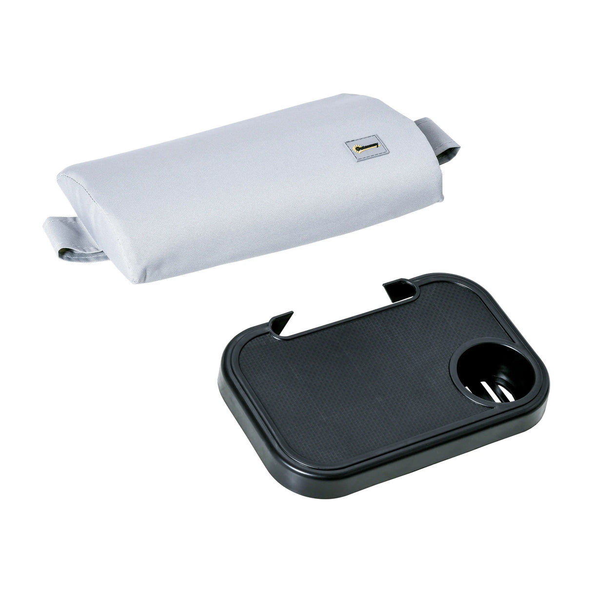 Outsunny Zero Gravity Lounger Chair, Folding Reclining Patio Chair with Shade Cover, Padded Seat, Cup Holder, Soft Cushion and Headrest for Poolside, Camping, Grey