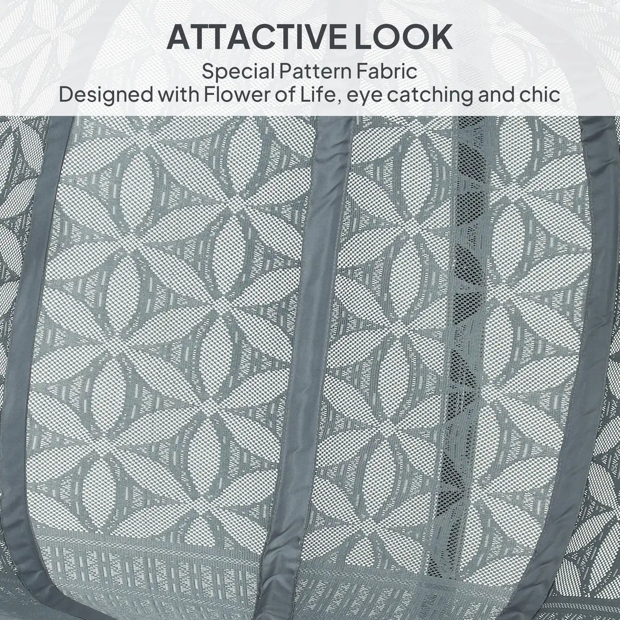 Outsunny Outdoor Double Hanging Chair with Cushion and Cup Holders, Charcoal Grey