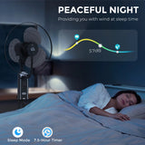 HOMCOM Pedestal Fan with Water Mist Spray, Spray Misting Fan with 70 Oscillation, Tilt Head, 3 Speeds, 3 Modes, Adjustable Mist, 3.2L Water Tank, for Home, 120 cm