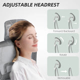 HOMCOM Multi-Adjustable Mesh Office Chair - Grey and White