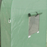 Outsunny Tomato Greenhouse, Garden Growhouse with 2 Roll-up Doors and 4 Mesh Windows, Portable Indoor Outdoor Green House, 185 x 94 x 150cm, Green