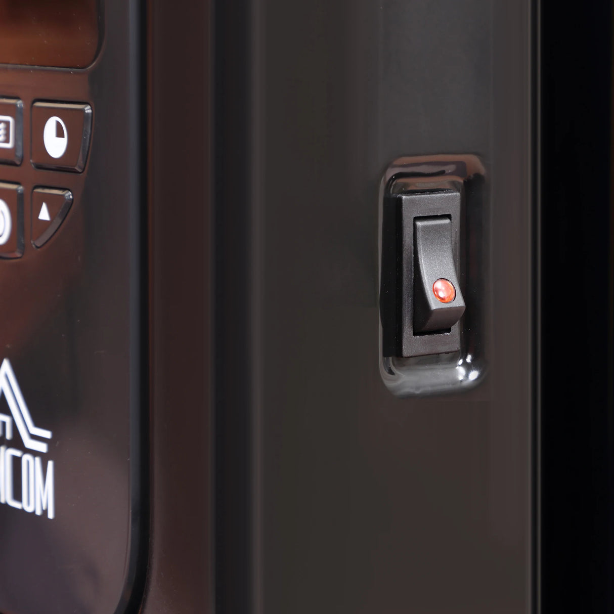 HOMCOM 1500W Digital Oil Filled Radiator, 7 Fin, Portable Electric Heater with LED Display, Built-in Timer, 3 Heat Settings, Safety Cut-Off and Remote Control, Black