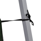 Outsunny Outdoor Garden Pop-up Gazebo Canopy Tent Sun Shade Event Shelter Folding with Adjustable Height, Mesh Screen Side Walls 3.5 M  3.5 M Base / 3 M  3 M Top, Green