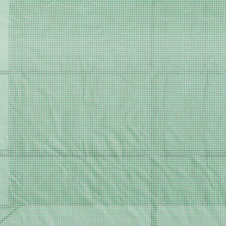 Outsunny Walk-In Lean to Greenhouse with Windows and Zippered Doors, 2 Tiers 6 Wired Shelves 300L x 150W x 213Hcm Green