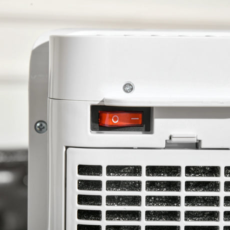 HOMCOM 2000W Electric Heater, PTC Ceramic Portable Fan Heater with Overheating & Tip-Over Protection, 8H Timer, 45 Oscillating Heater for Home, Office, Study, Bedroom