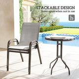 Outsunny Three-Piece Outdoor Garden Set - Light Grey