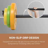 HOMCOM 20kg Barbell Weights Set, Adjustable Weights with Non-slip Handle, for Women and Men Home Gym Exercise Weight Strength Training