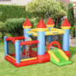 Outsunny Kids Bounce Castle Inflatable Trampoline Slide Pool Basket for Kids Age 3-10, 3 x 2.75 x 2.1m