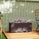 Outsunny Plastic Raised Garden Bed with Legs, Self Watering Elevated Planter Boxes with Drainage Holes and Plugs