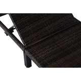 Outsunny Rattan Sun Lounger, 5-Level Adjustable Garden Lounger Recliner with Cushion and Headrest, Outdoor Reclining Sunbed, Steel Frame Garden Chair for Patio, Beach, Terrace, Cream White