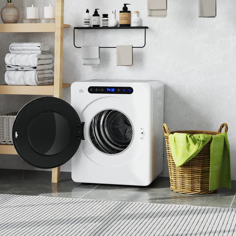 HOMCOM 4kg Compact 40-60  Tumble Dryer - White