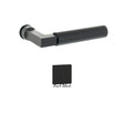 Tupai Exclusivo 5S Line Covas Lever Door Handle on Concealed Square Rose - Pearl Black - Pair