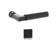 Tupai Exclusivo 5S Line Covas Lever Door Handle on Concealed Square Rose - Pearl Black - Set